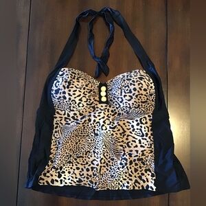 Animal Print Tankini Top
